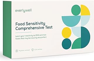 Everlywell Food Sensitivity Comprehensive Test - Learn How Your Body Responds to 204 Different Foods - at-Home Collection Kit - CLIA-Certified Labs - Ages 18+