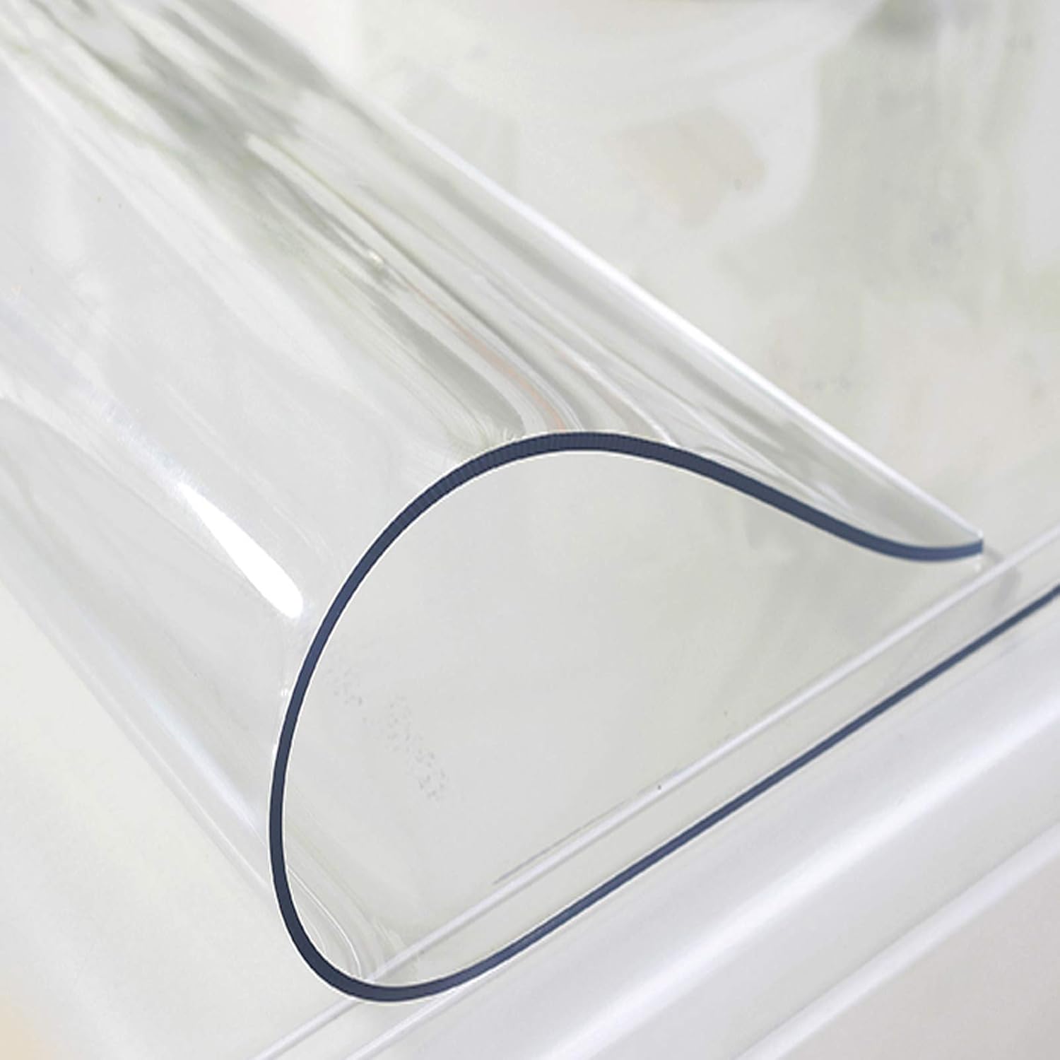 Waterproof Oil-Proof Plastic Tablecloth,PVC Tablecloth Protector,Clear Table Cover Protector,2.mm Thick,Multifunctional Desk Pad/Table Mat,50 Sizes (80x110cm/31x43in)