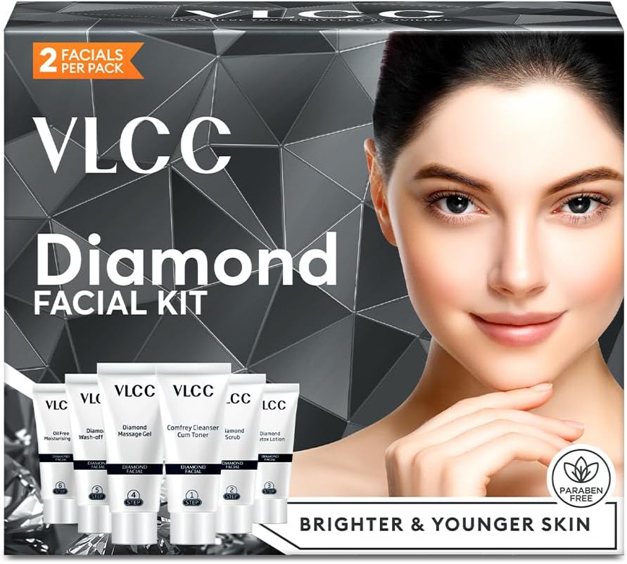 VLCC Diamond Single Facial Kit (60gm), 1 Count (Pack of 1)