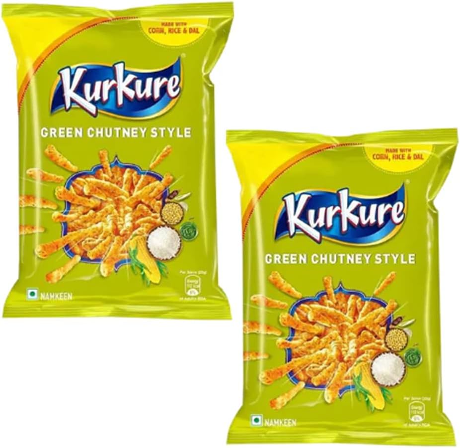 Kurkure Green Chutney Rajasthani Style 2x100g