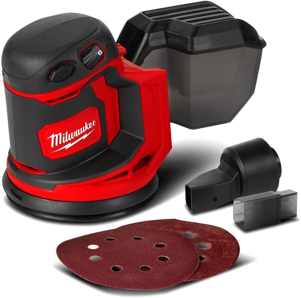 Milwaukee M18 BOS125-0 Random Orbital Sander 18V Bare Unit, Label ‘125mm