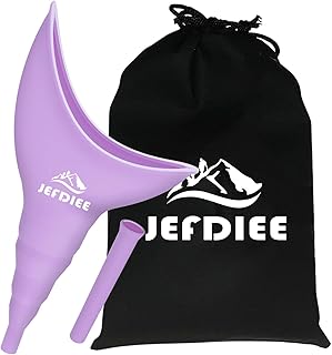 JefDiee Female Urination Device - Silicone Pee Funnel Allows Women to Pee Standing Up