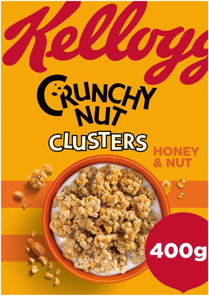 Kellogg's Crunchy Nut Honey And Nut Clusters Breakfast Cereal 400g