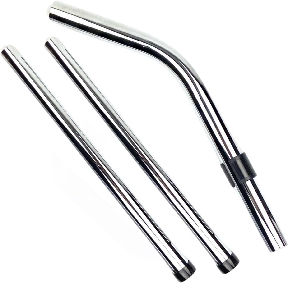 32mm Extension Tube Pack of 3 for Henry & Hetty Hoover | Chrome Rods for Numatic Vacuum Cleaners | Henry Hoover Pipe Replacement | Compatible Hetty Parts | Vacuum Spare Tubes Accessory Set.