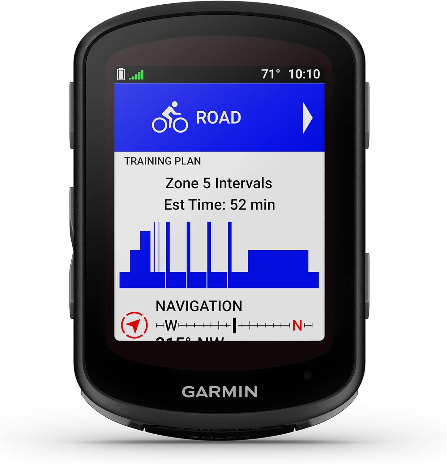 Garmin Edge 540 Solar, Solar-Charging GPS Cycling Computer with Button Controls, Targeted Adaptive Coaching, Advanced Navigation and More