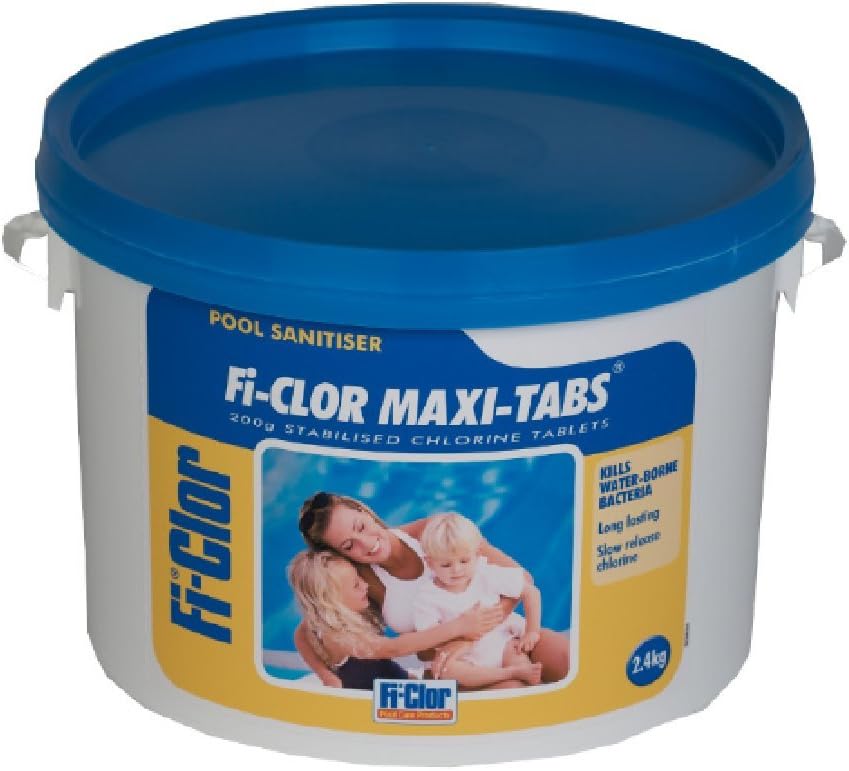Fi-clor 200g Stabilised Maxi-tabs Chlorine Tablets 2.4kg