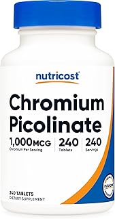 Nutricost Chromium 1000mcg, 240 Tablets - Gluten Free, Non-GMO