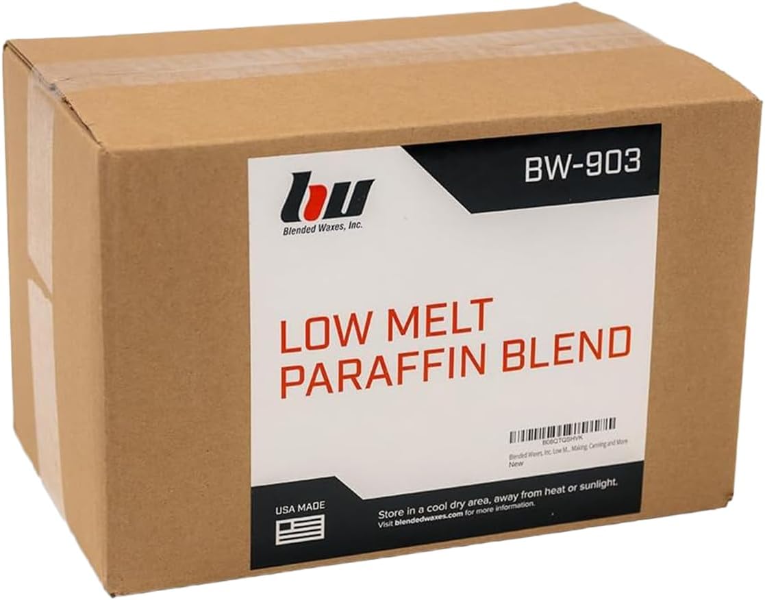 Blended Waxes, Inc. Paraffin Wax for Candle Making, Easy to Use Candle Wax Pastilles, Paraffin Wax for Everyday Use, Low Melt Candle Wax, 127F Melt Point, 10 lb Pack