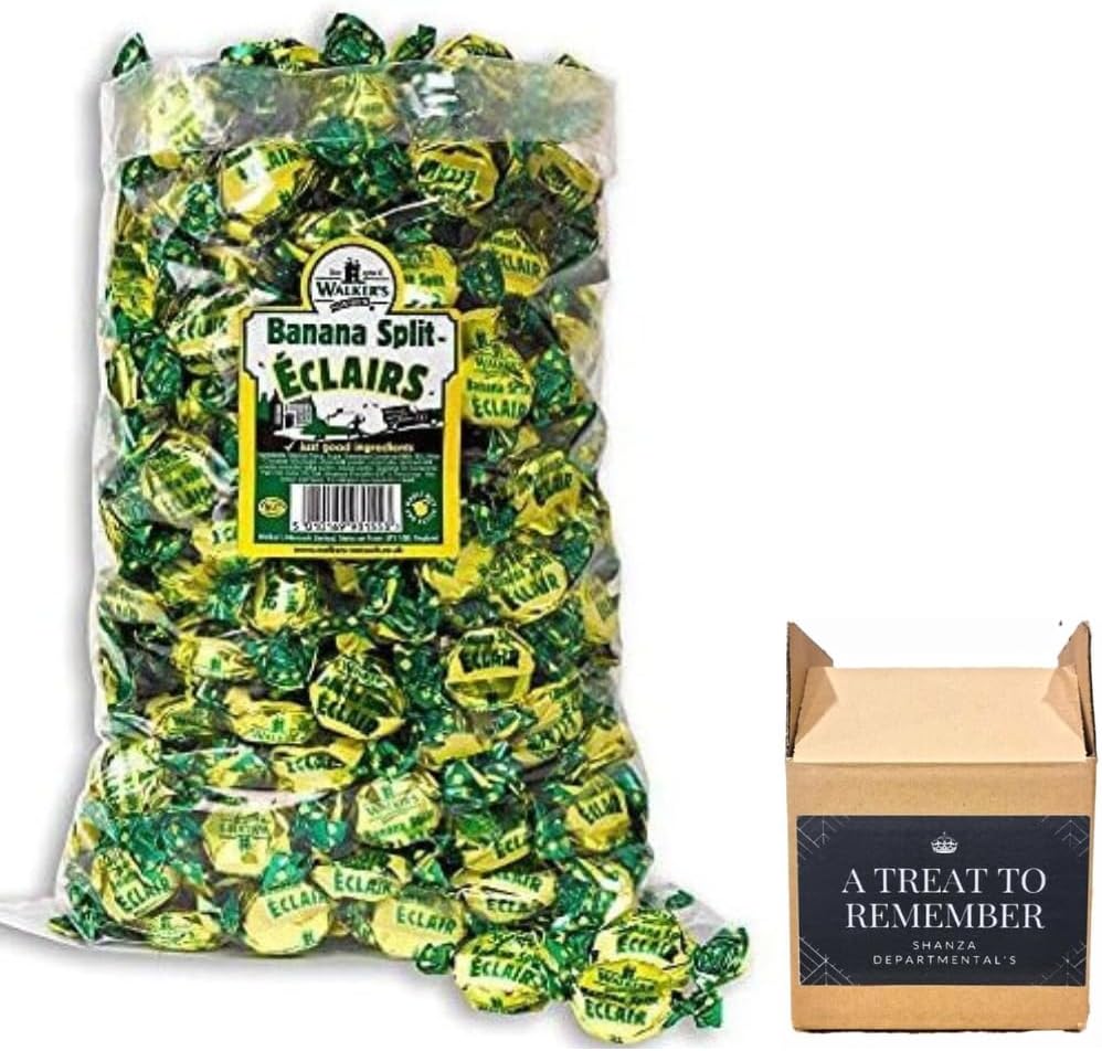 Wal ker's NONSUCH TOFFEE Walker's Nonsuch Banana Split Eclairs 1Kg