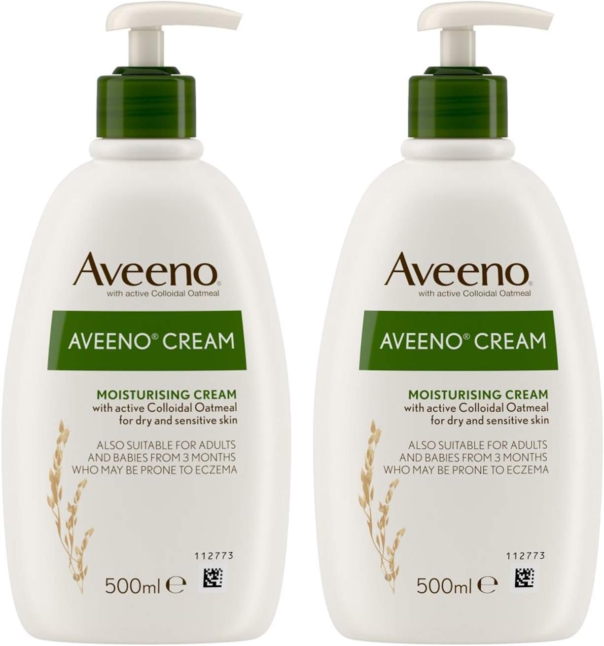 Moisturising Cream 500ml - 2 Pack