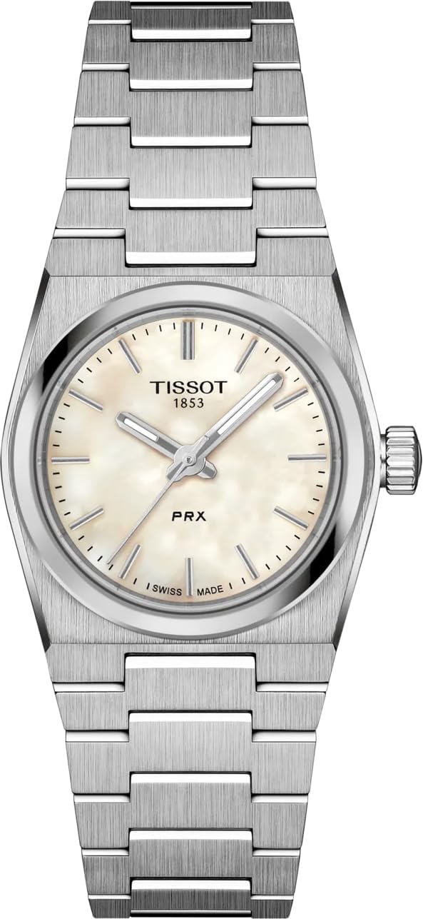 Tissot PRX Quartz 25mm, Swiss Quartz Watch for Women, Stainless Steel Case, T1370101111100