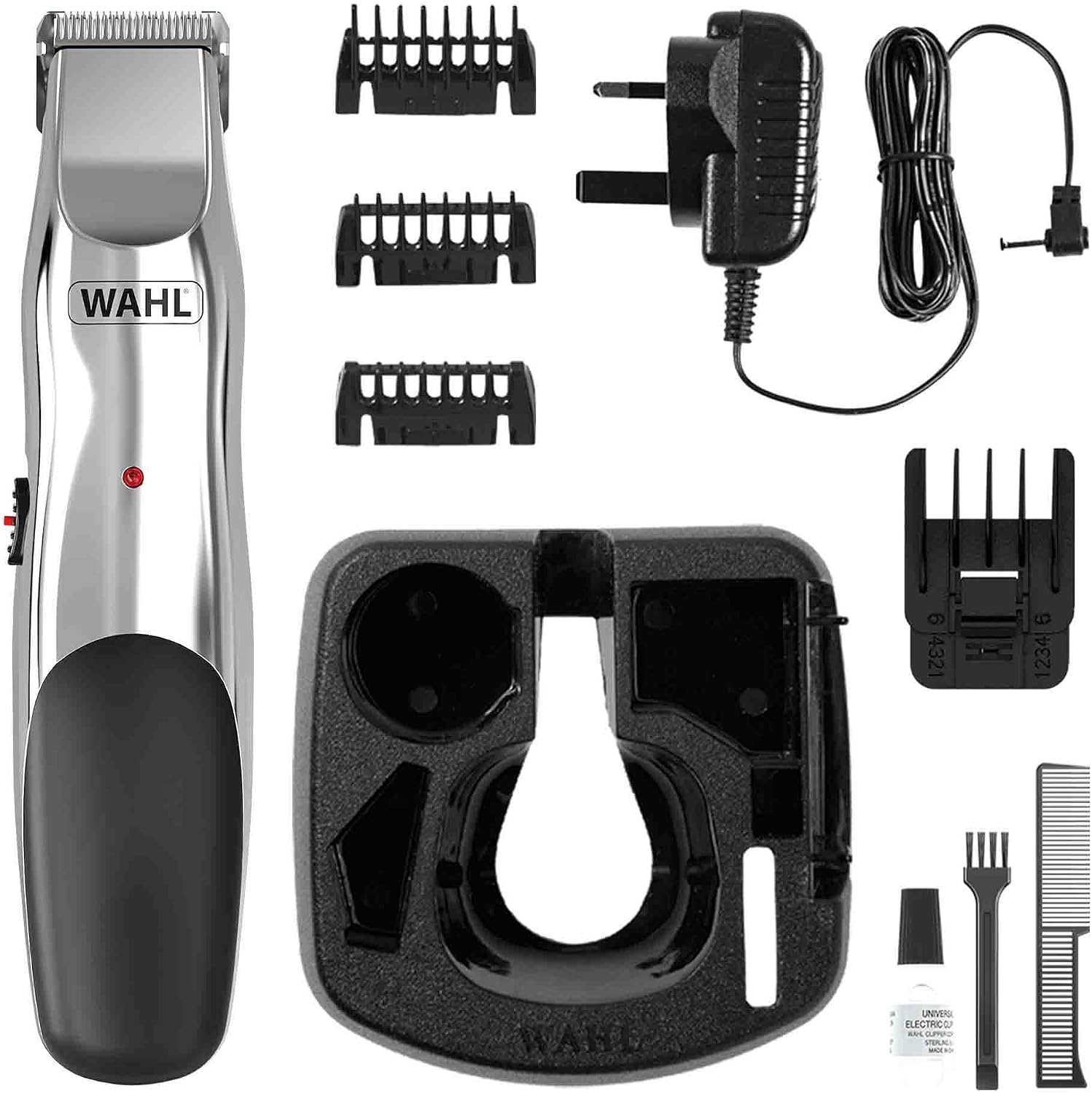 Wahl 6 Piece Haircutting Accessory Kit, Hair Cutting Set, Professional Haircut Kit with Cutting Scissors, Neck Brush, Comb, Cape, Hair Cut at Home