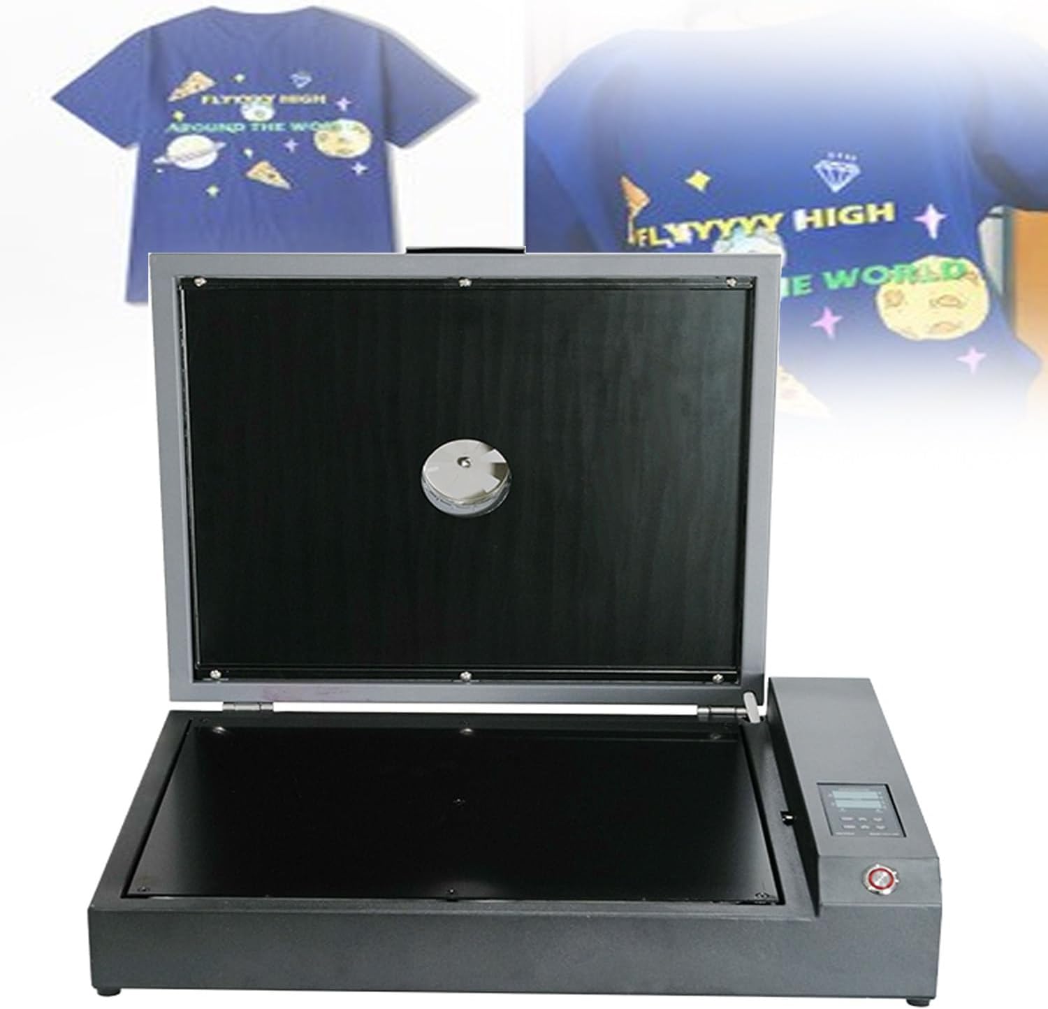 Professional Dtf Heating Oven,Dual Aluminum Plate Curing Machine for T-Shirt Printing,40x32cm A3 Size,0-200°c Pid Temp Control,930w Fast Drying,Timer & Alarm,Anti-Scalding Design