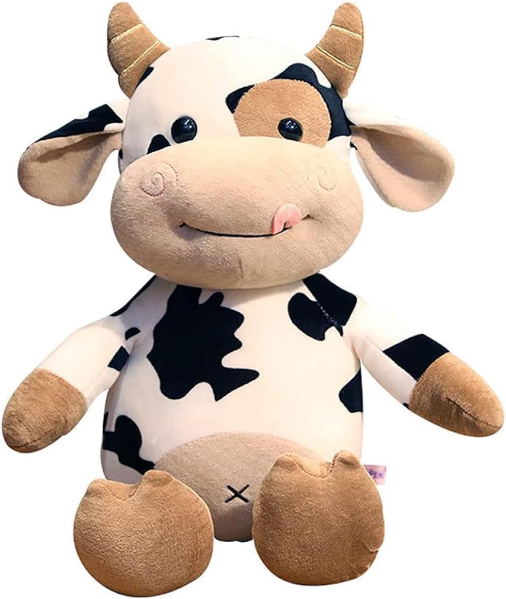 Cow Plush Toy, 40 cm Stuffed Animal Throw Plushie Pillow Doll, Soft Fluffy Friend Hugging Cushion - Present for Every Age & Occasion