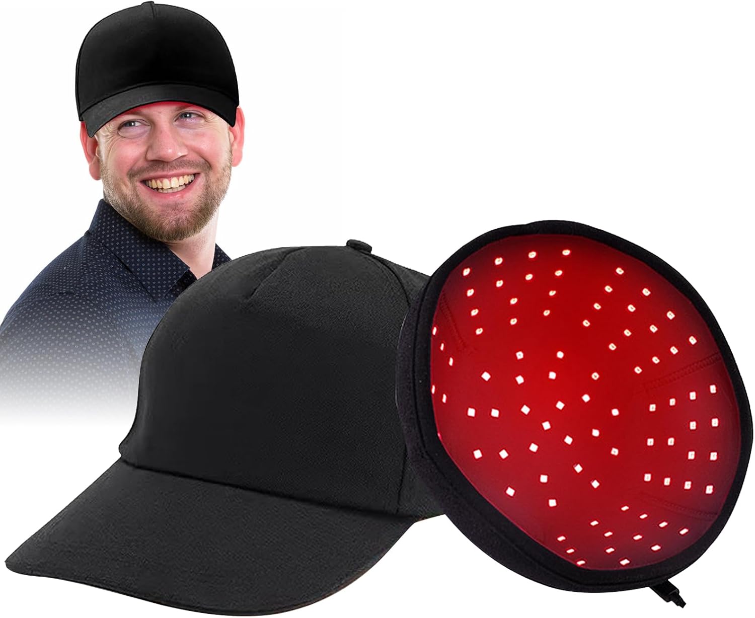 Red Light Therapy Hair Cap,108 LEDs 850nm Near-Infrared and 660nm Red Light Hair Regrowth Treatment for Men and Women,Hair Loss Treatments Hair Growth Products for Men with Thinning