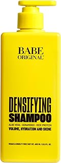 BABE ORIGINAL Locks Densifying Shampoo for Women and Men, Volumizing Shampoo Promotes Thickness and Prevents Hair Loss, for Fuller, Thicker Hair, Cruelty Free, 13.5 fl oz.