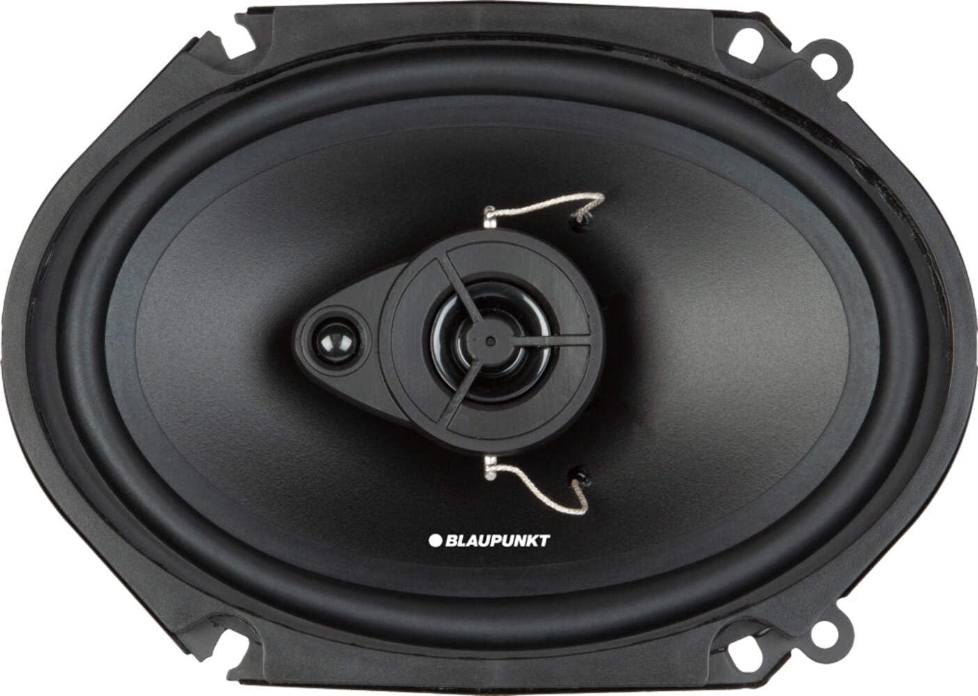 BLAUPUNKT BPS-E683 6x8 3-Way Car Speakers 120W - High-Performance, Full-Range Sound, Easy Installation – Pair Bundle with Gravity Magnet Phone Holder