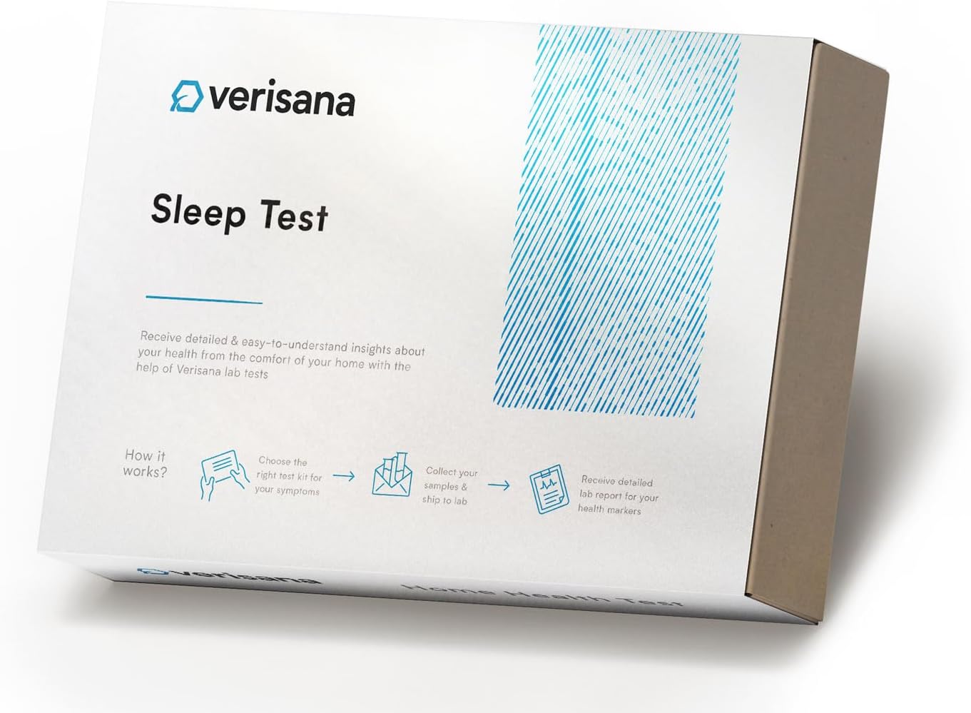 Sleep Test – Determines Cortisol and Melatonin Levels – Hormone Health Test for Sleeping Difficulty – Easily & Conveniently from Home – Analysis by CLIA-Certified Lab – Verisana