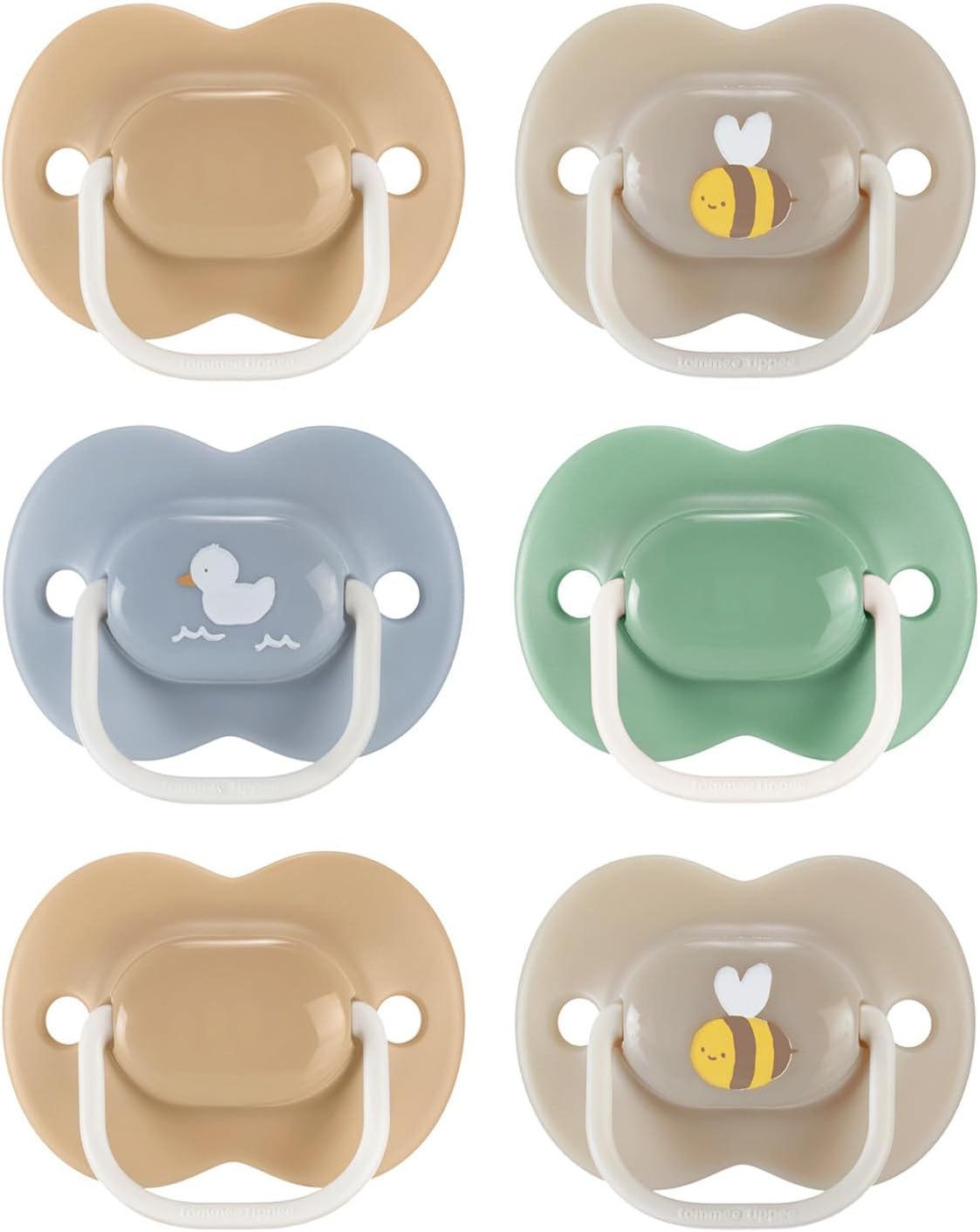 Tommee Tippee Anytime Soothers, 18-36m, 6 Pack, Symmetrical Teat Sits Anyway Up, BPA-Free Silicone Dummy, Orthodontic Design
