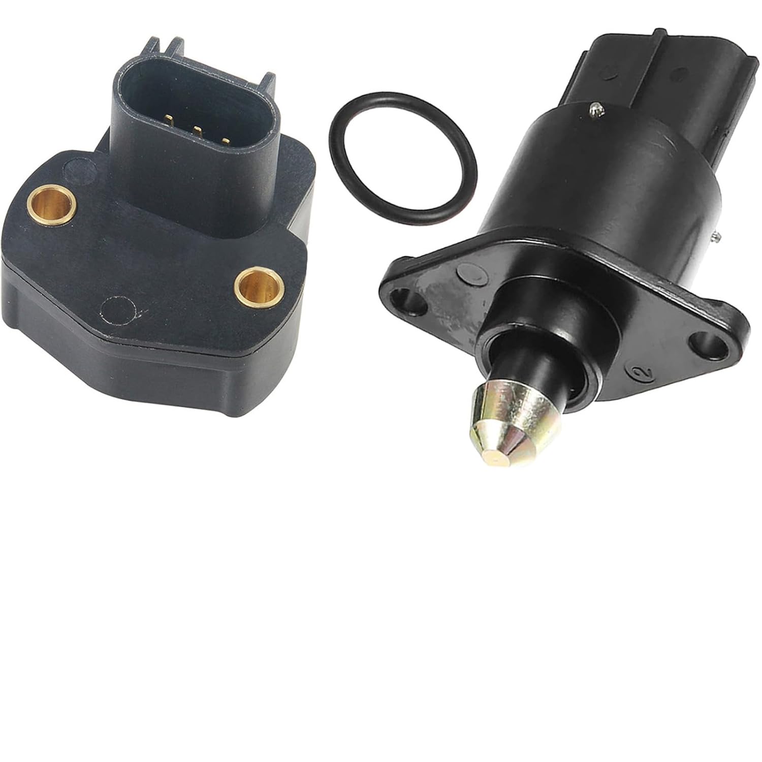 Fuel Injection Idle Air Control Valve+Throttle Position Sensor TPS Kit 4874373AB + 5019411AA, for Jeep Grand Cherokee and Wrangler TJ/LJ 1998-2005 with 2.5-Liter or 4.0-Liter Engines - (1 Set)