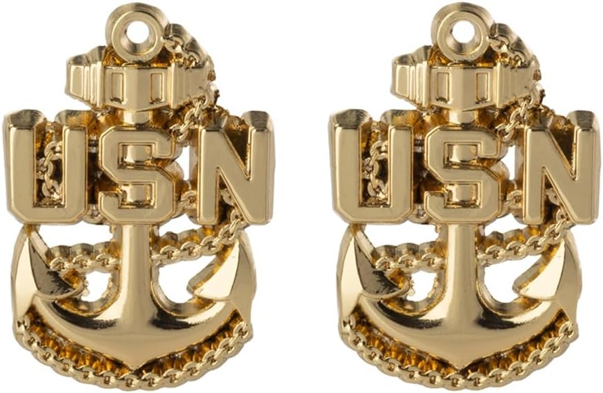 Artisan Owl United States Navy USN CPO Chief Petty Officer 1" Lapel Pin - (2 Pins)