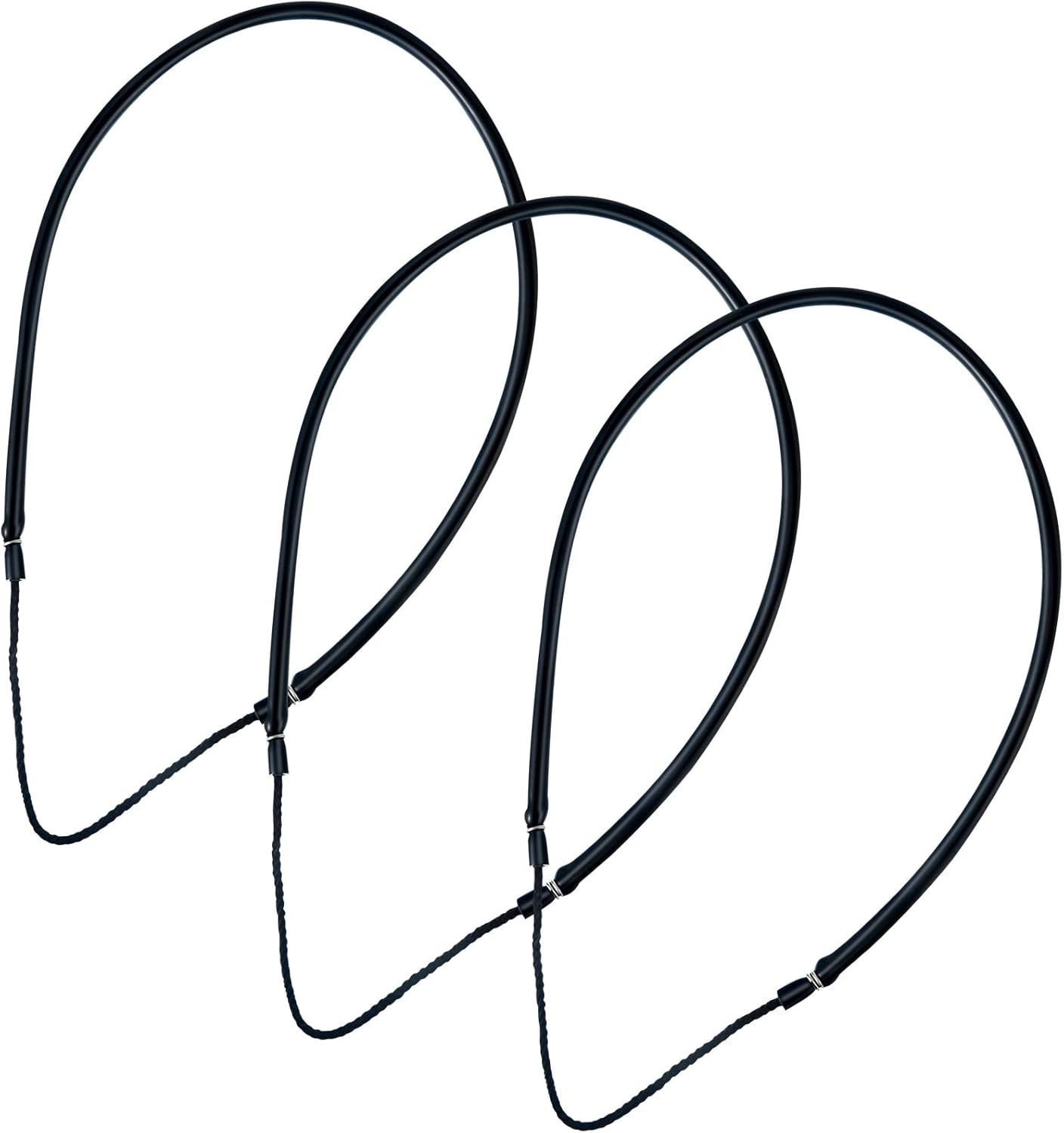 3 Pcs Pole Spear Sling Rubber Speargun Bands Ice Fishing Ice Spearing Equipment for Harpoon Spearfishing Diving, 28 Inch Long