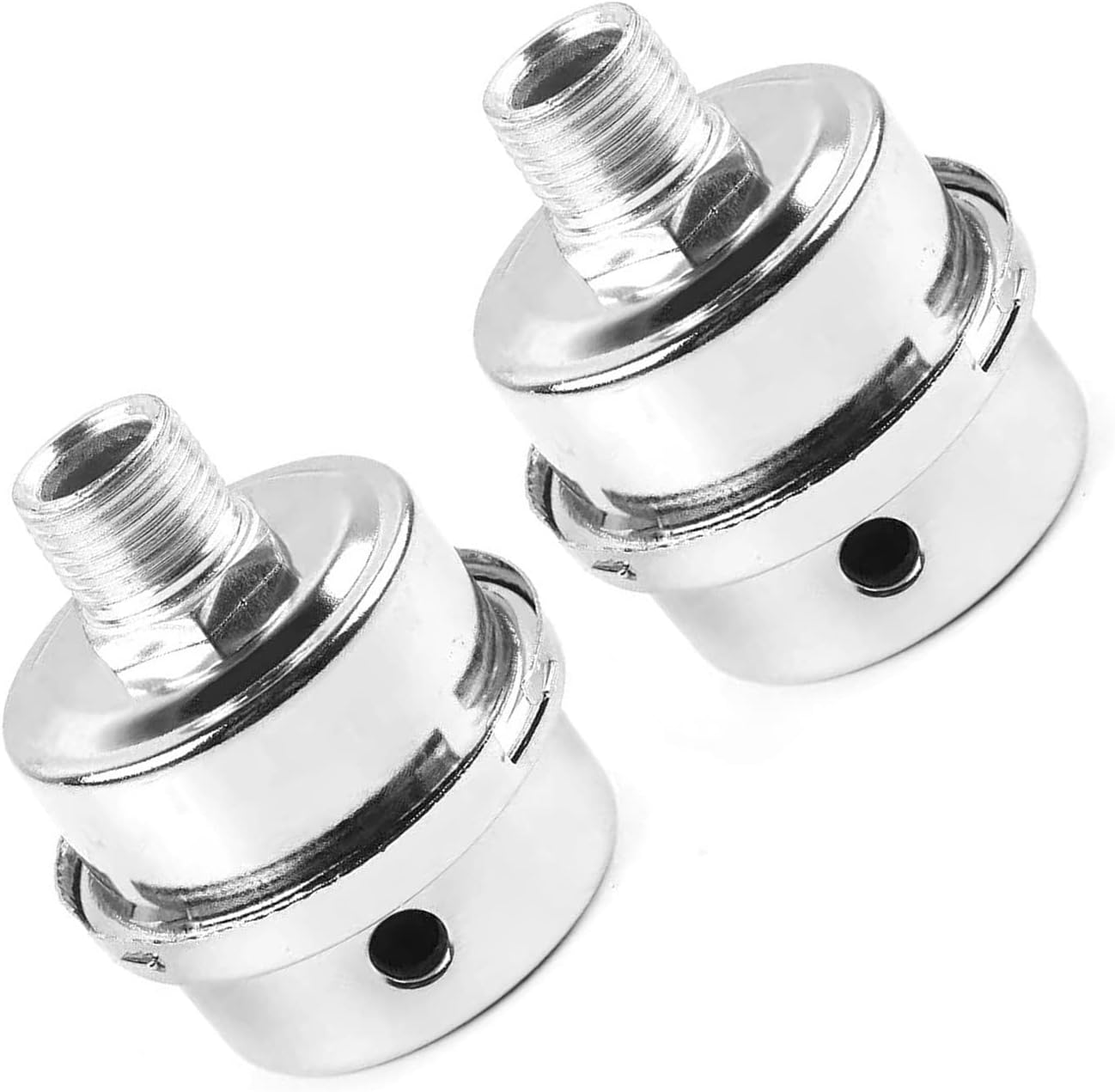2 PACK Air Compressor Silencer Filter, Metal Air Compressor Intake Filter Sound Muffler Silencer for Air Compressor, Silencer, Fliter (1/2 PT 20MM)