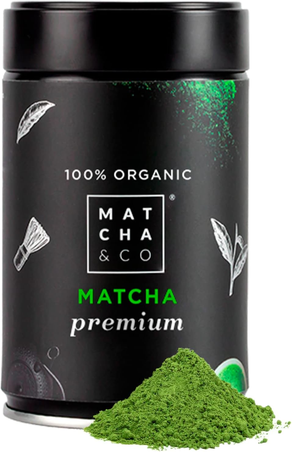 100% Organic Premium Matcha Tea 80g [Premium Ceremonial Grade]. Organic Green Tea Powder from Japan. Matcha Tea Ceremonial Grade Organic. 100% Natural Matcha Premium Green Tea (80)
