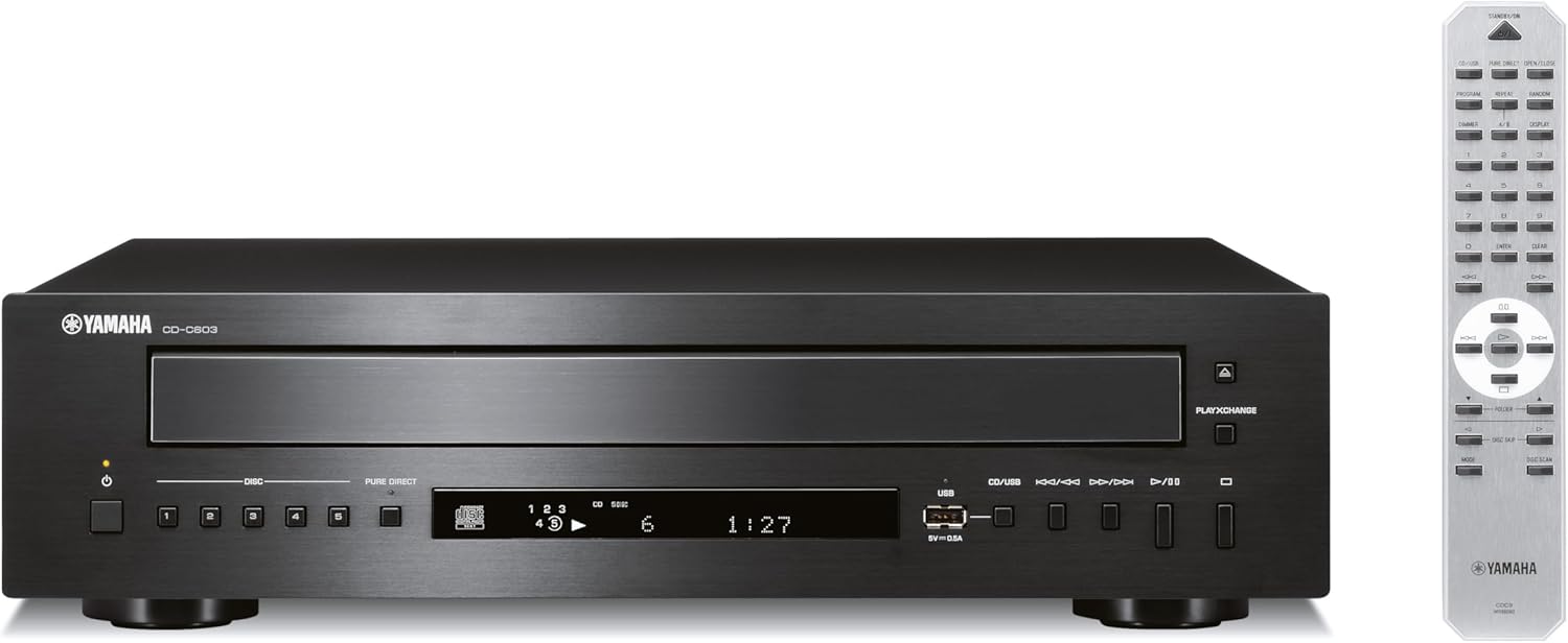 Yamaha CDC603 Multidisc 5 CD Changer Black