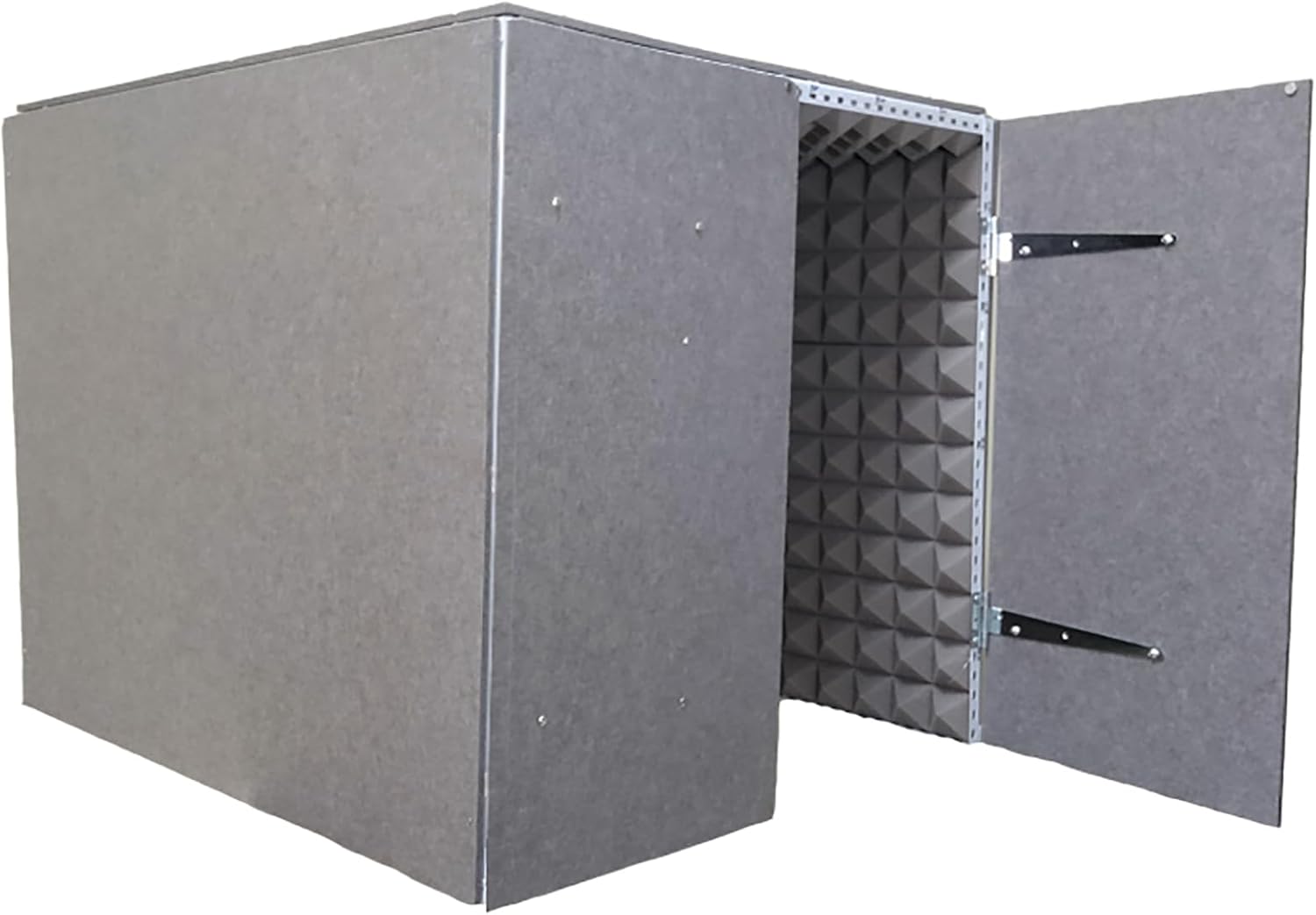 Portable Vocal Booth,Home Studio Booth,Desktop Soundproof Cover,Sound Absorbing Shield,Fully Enclosed Design for Door Opening,for Home Music Recording, Podcasting, Acoustical Treatments (Grey)