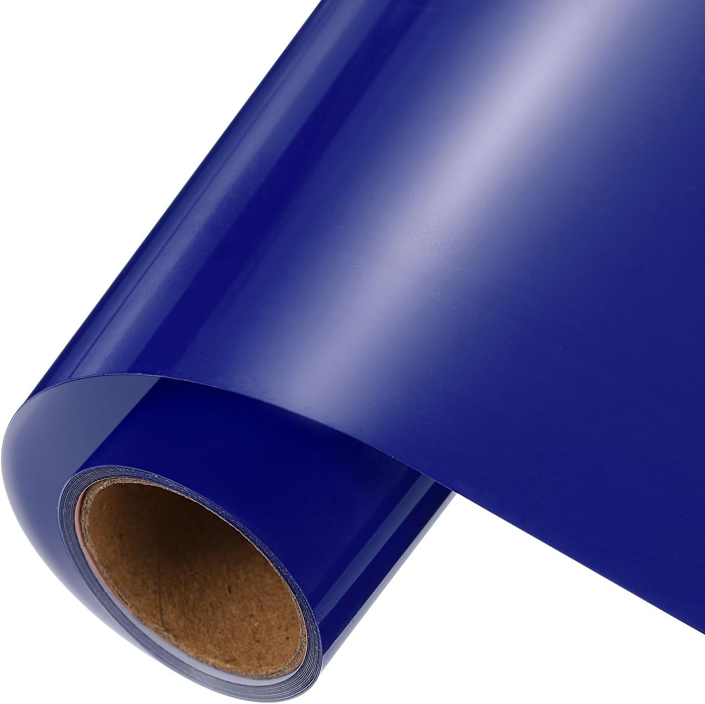 sourcing map Navy Blue Heat Transfer Vinyl, 10 Inch x 5ft Iron-on Vinyl Roll for Decal Cutting, Signs, Scrapbooking, DIY Craft, Home Decoration