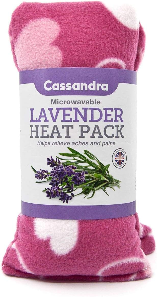 Cassandra Fleece Lavender and Wheat Filled Heat and Cool Pack. Colour Received Will Vary. 38cm