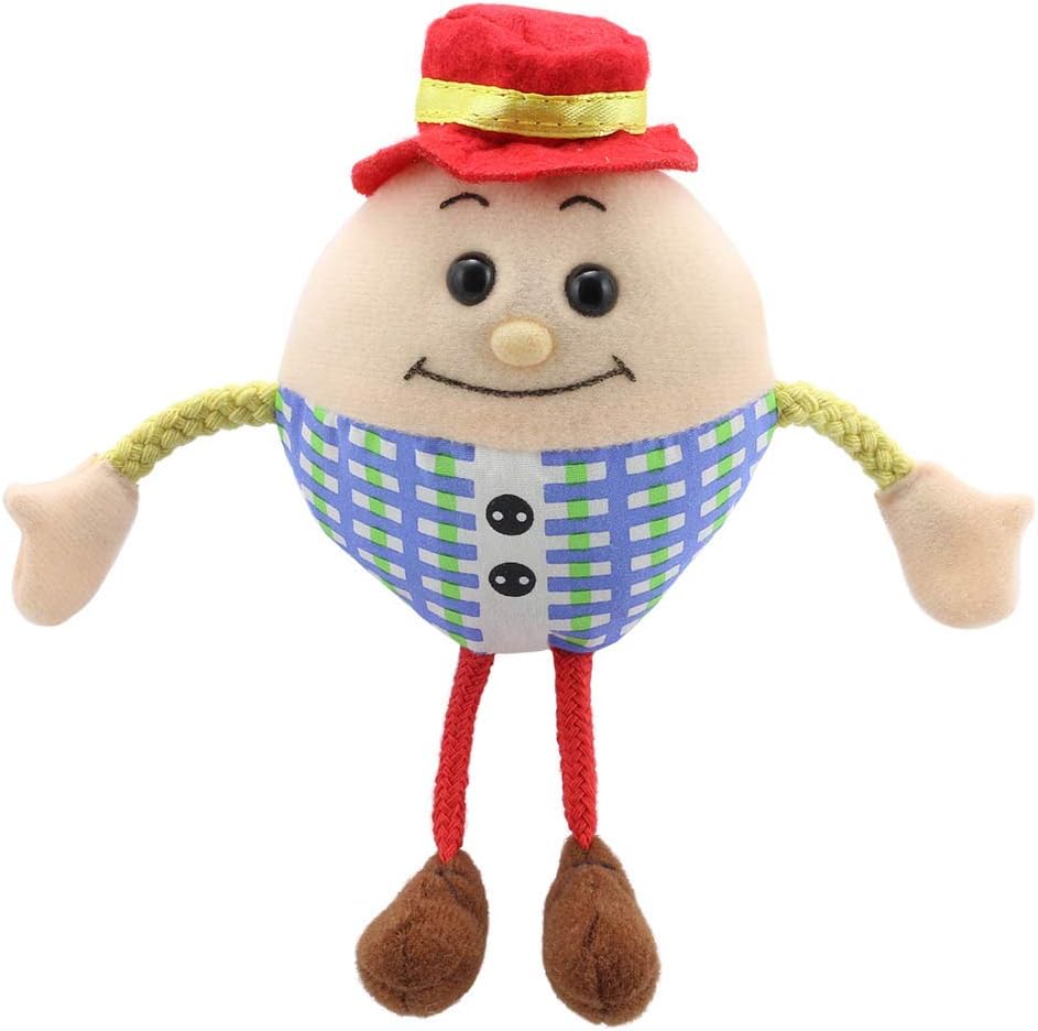 The Puppet Company - Humpty Dumpty Finger Puppet - Nursery Rhyme Puppets for Toddlers & Kids, Baby Hands Story Props, Finger Puppets for Small Hands, 12 cm