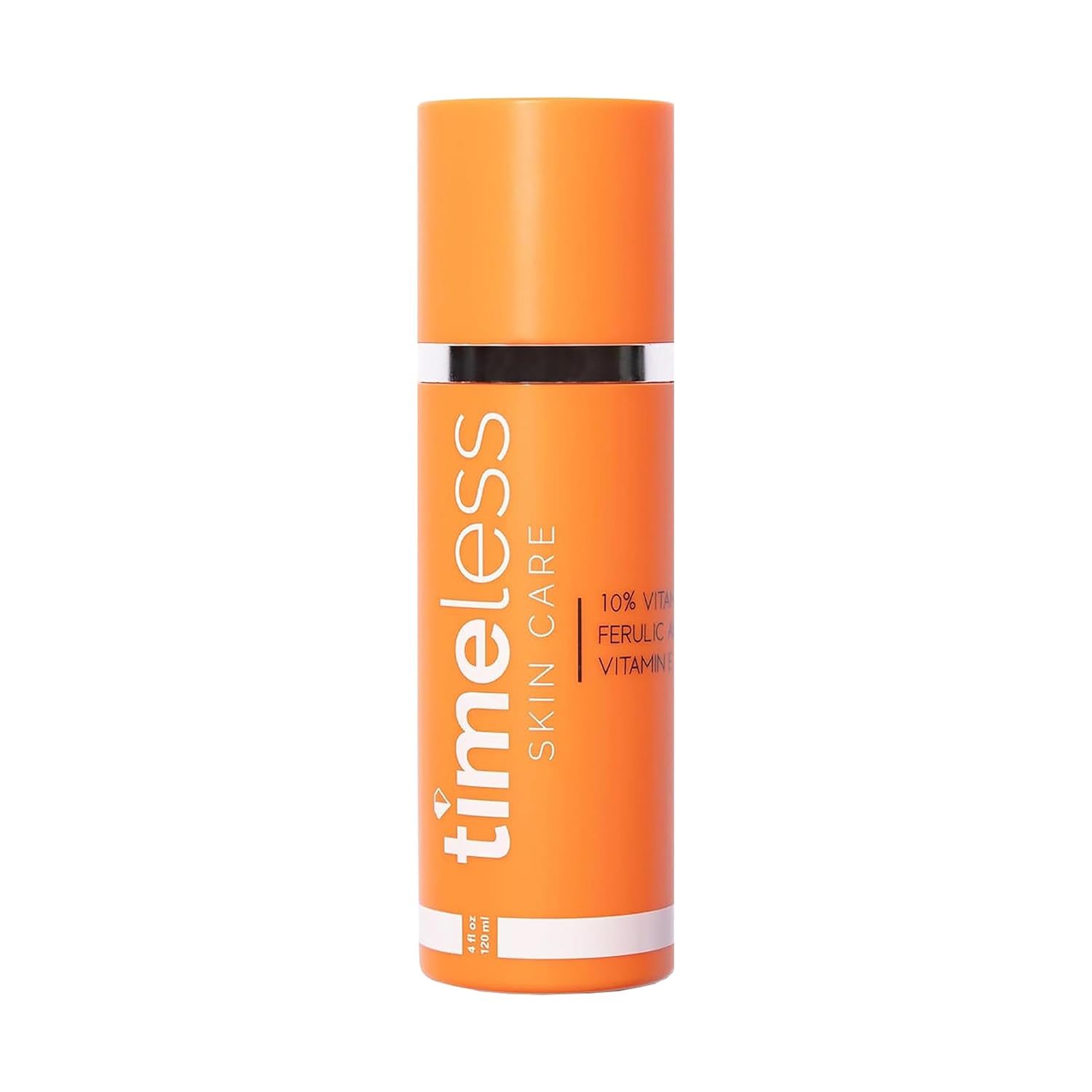 Timeless Skin Care Vitamin C Serum with Vitamin E & Ferulic Acid - Brightening Serum - for Oily & Dry Skin - Fragrance-Free - 4 oz