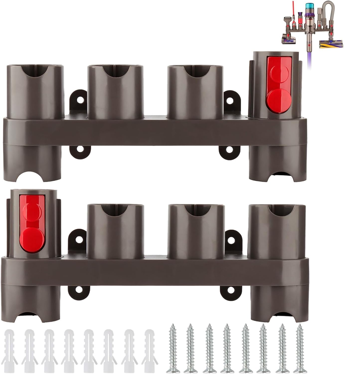 Docking Station Accessory Holder Attachments Organizer for Dyson Gen5 G5 V15 V7 V8 V10 V11 SV10 SV11 Vacuum Cleaner (2 Pack, 10 Storage Adapters)