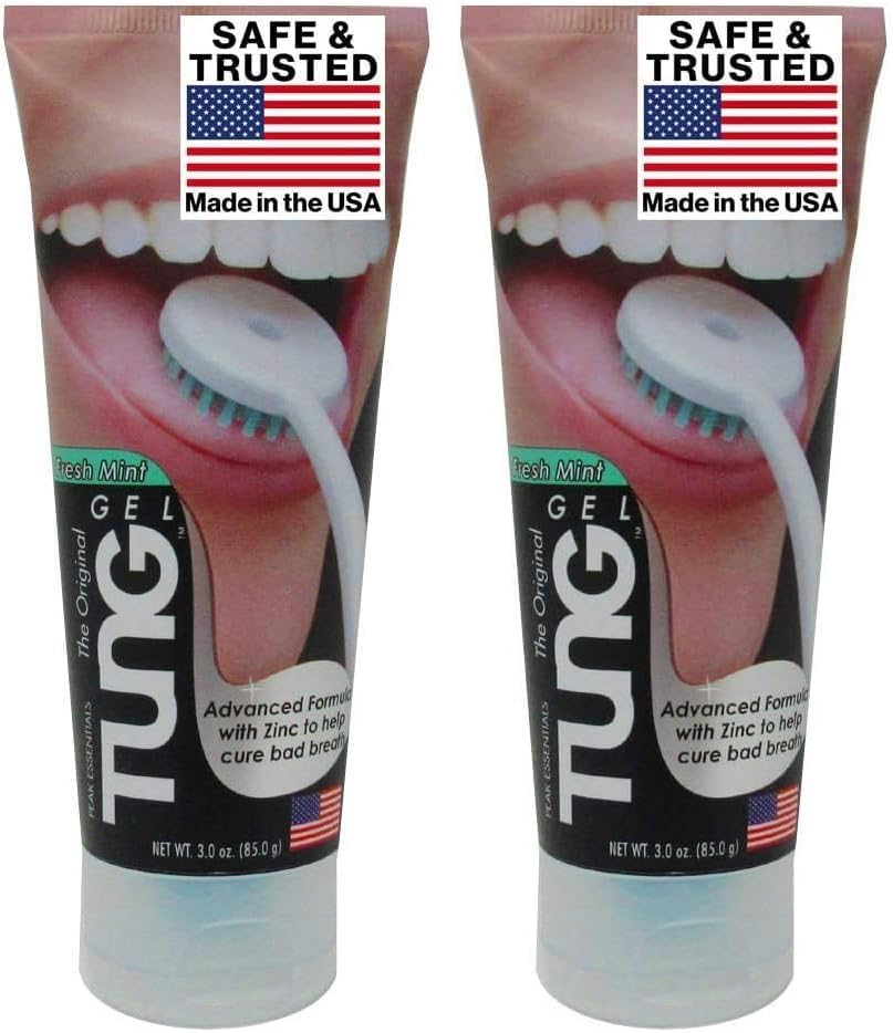 Tung, The Original Gel Tongue Cleaner, Fresh Mint, 85 gram (Pack of 2)