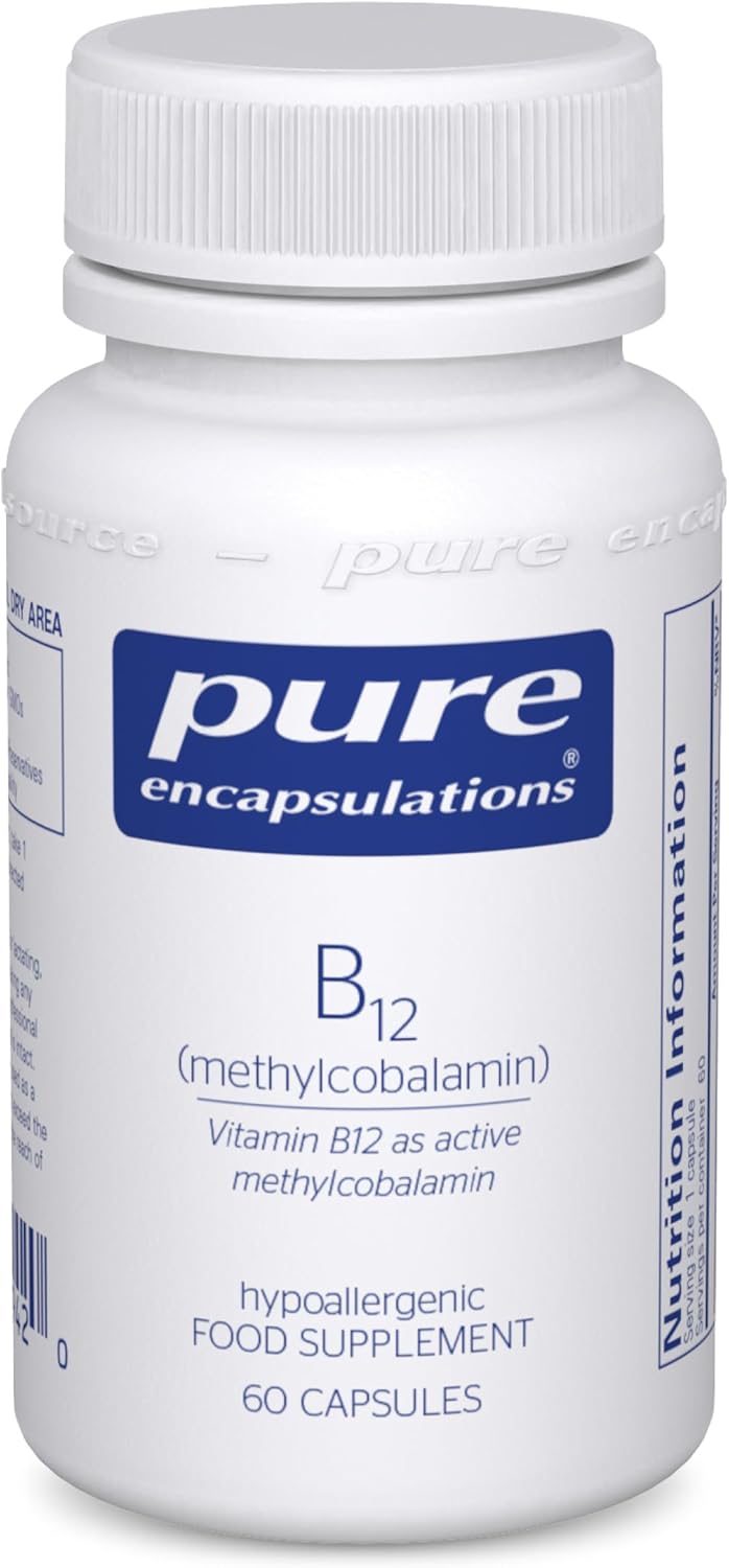 Pure Encapsulations - Vitamin B12 Methylcobalamin 1000 UG - Advanced Vitamin B12 for a Healthy Nervous System - 60 Capsules