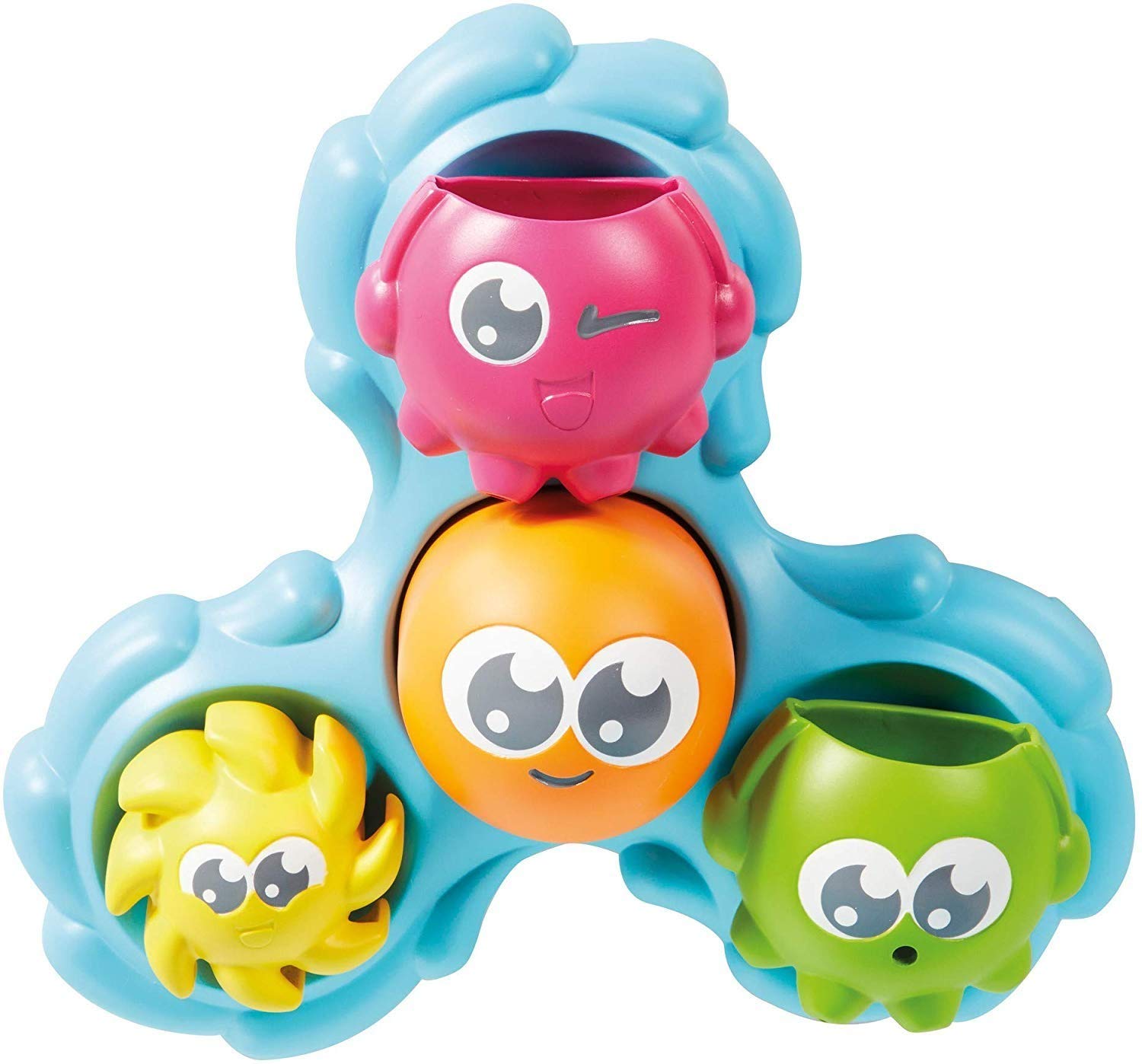 Toomies Tomy Spin & Splash Octopals Toddler Bath Toy You Pour and They Spin & Splash