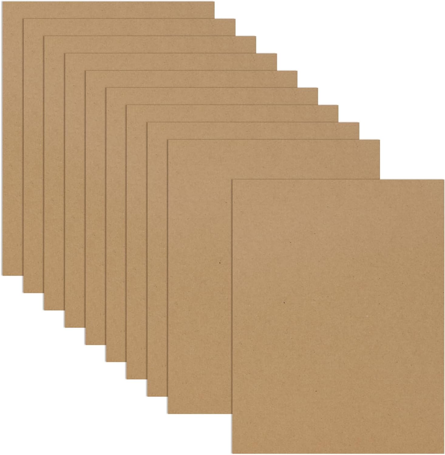 RLAVBL 10 Pack 8.5x11 Corrugated Cardboard Sheets, Flat Cardboard Inserts for Shipping, Mailing, Packing, DIY Crafts