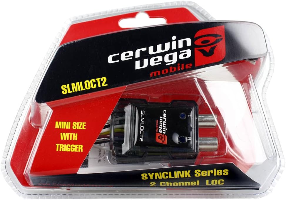 Cerwin Vega Mobile CV SLMLOCT2 SYNCLINK 2-Channel Mini Line Output Converter w/Trigger