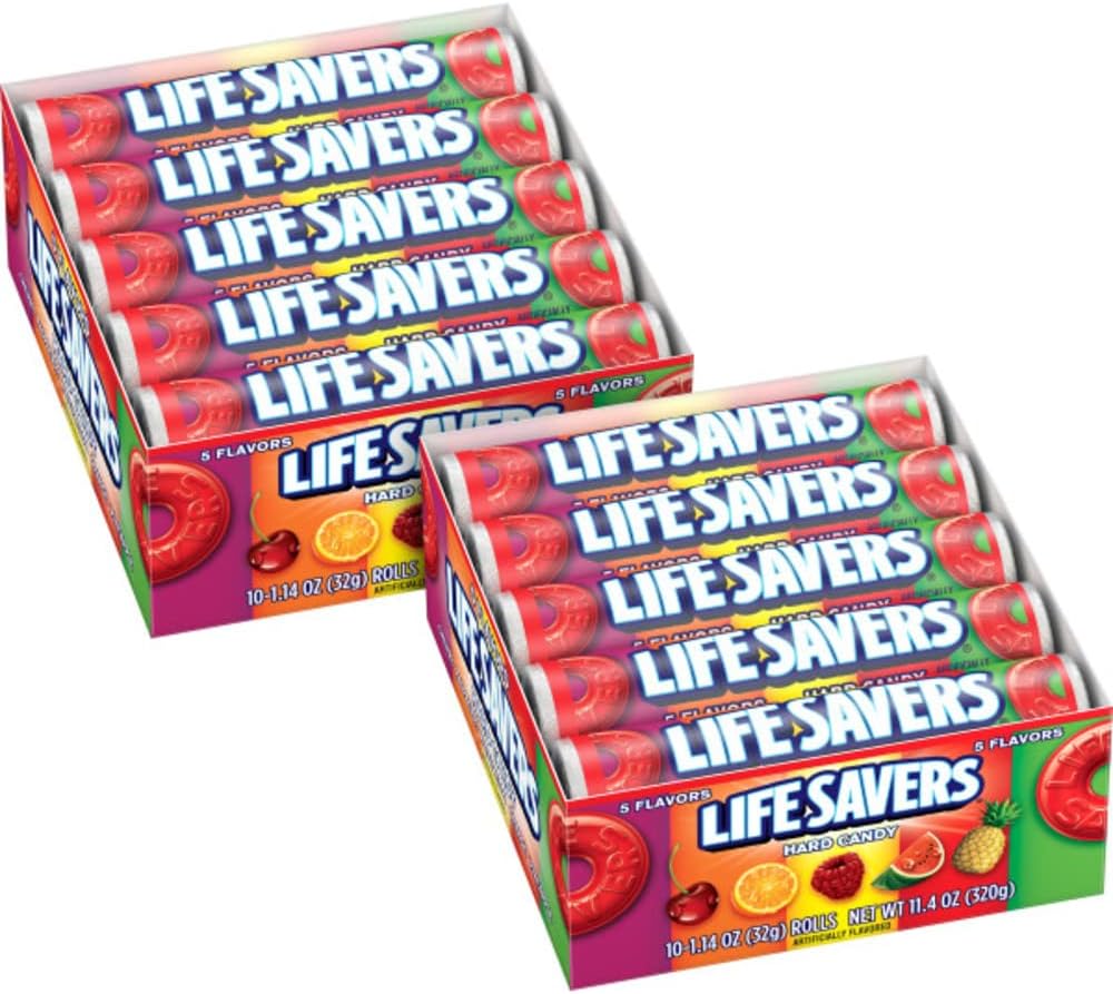 Life Savers Lifesavers 5 Flavor Candy Roll 20 Ct. (Cgs65)
