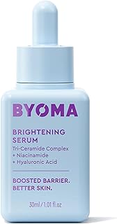 BYOMA Brightening Serum - Barrier Repair Serum - Brightening & Hydrating Face Serum with Hyaluronic Acid, Niacinamide & Ceramides - Hyaluronic Acid Serum For Face, Glowing, Radiant Skin - 1.01 fl. oz
