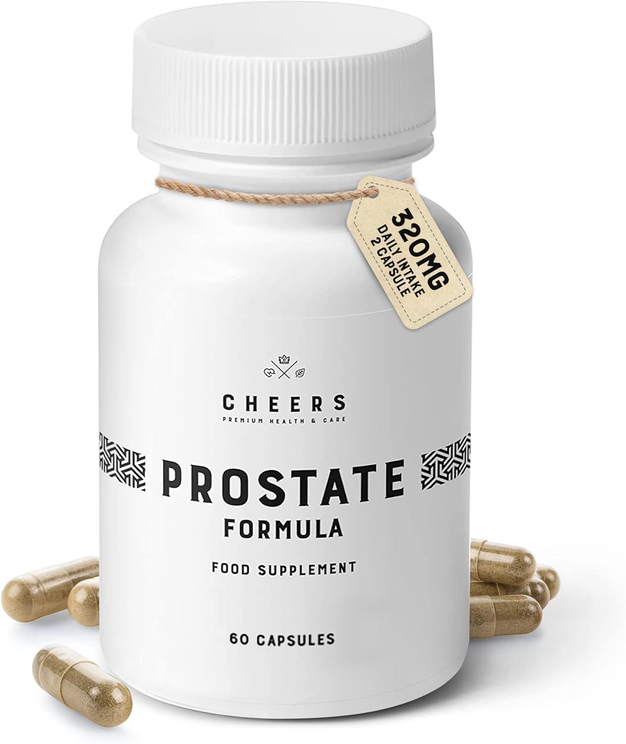 Cheers - Prostate Formula, 60 Capsules for Urinary & Prostate Support, Prostate Supplements for Men, Selenium Supplements with Vitamin B6 and Zinc