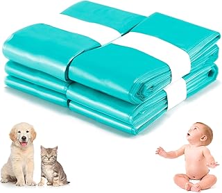 Diaper Pail Refill Bags - 4 Pack 32.8Ft Diaper Pail Refills Compatible with Dekor Plus/Korbell/Akord Slim Refill Liners Scented Diaper Refills Bags