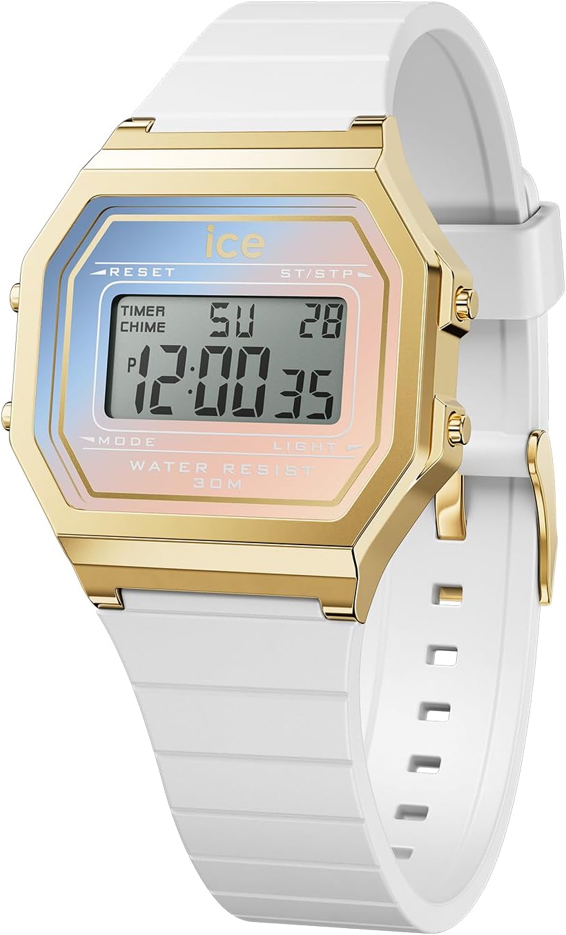 ICE-WATCH - ICE Digit Retro Sunset - Women's Wristwatch with Plastic Strap (Small)
