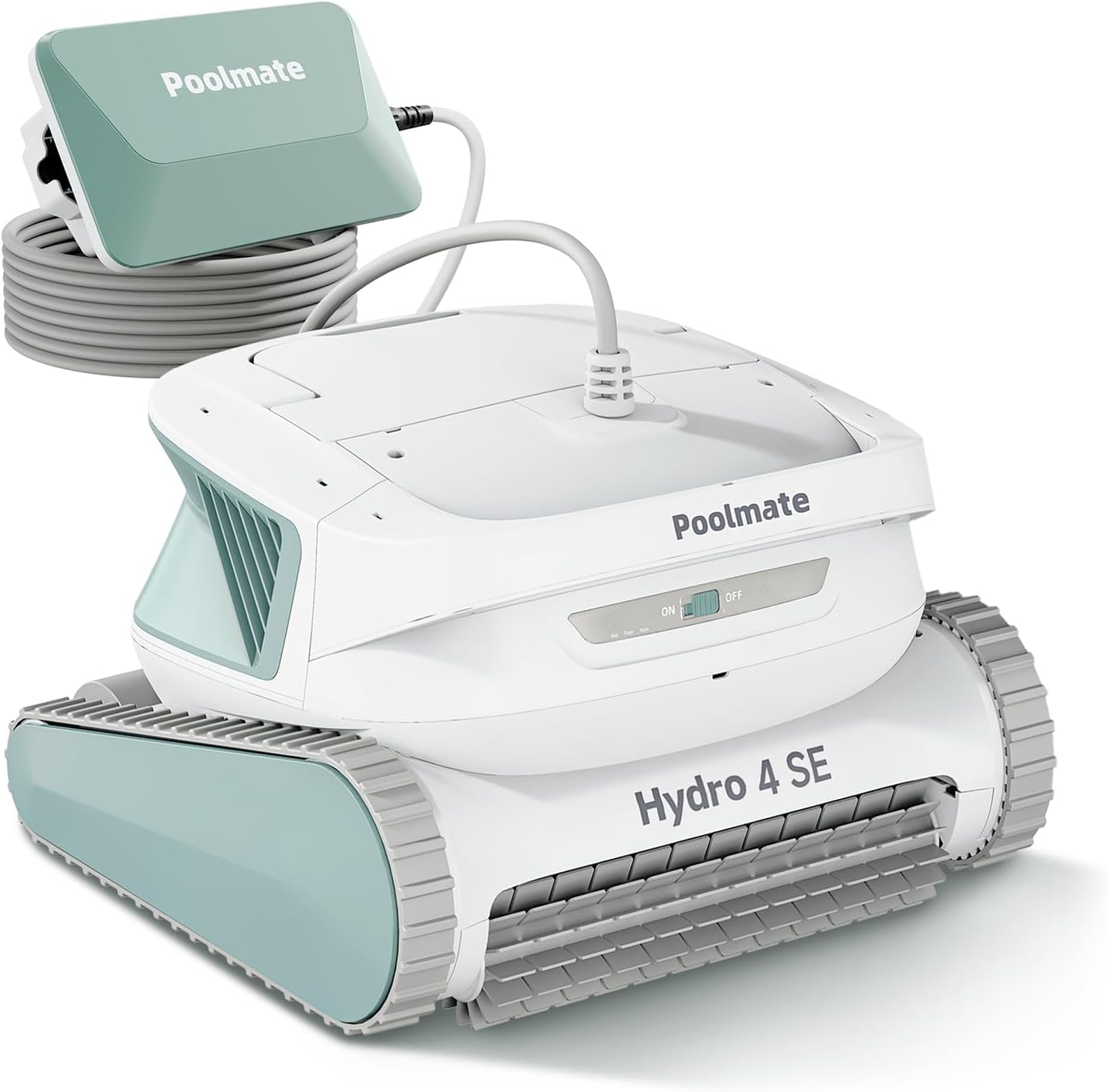 Poolmate Hydro 4 SE Pool Robot Cleaner for Inground & Above Ground Pools | Floor, Wall & Waterline Cleaning | 40ft Cord | Large 4.1L Top-Load Filter Basket