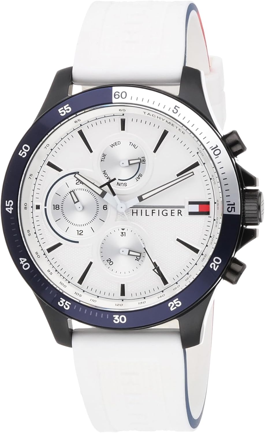Tommy Hilfiger Analogue Multifunction Quartz Watch for Men with Stainless Steel or Silicone Bracelet