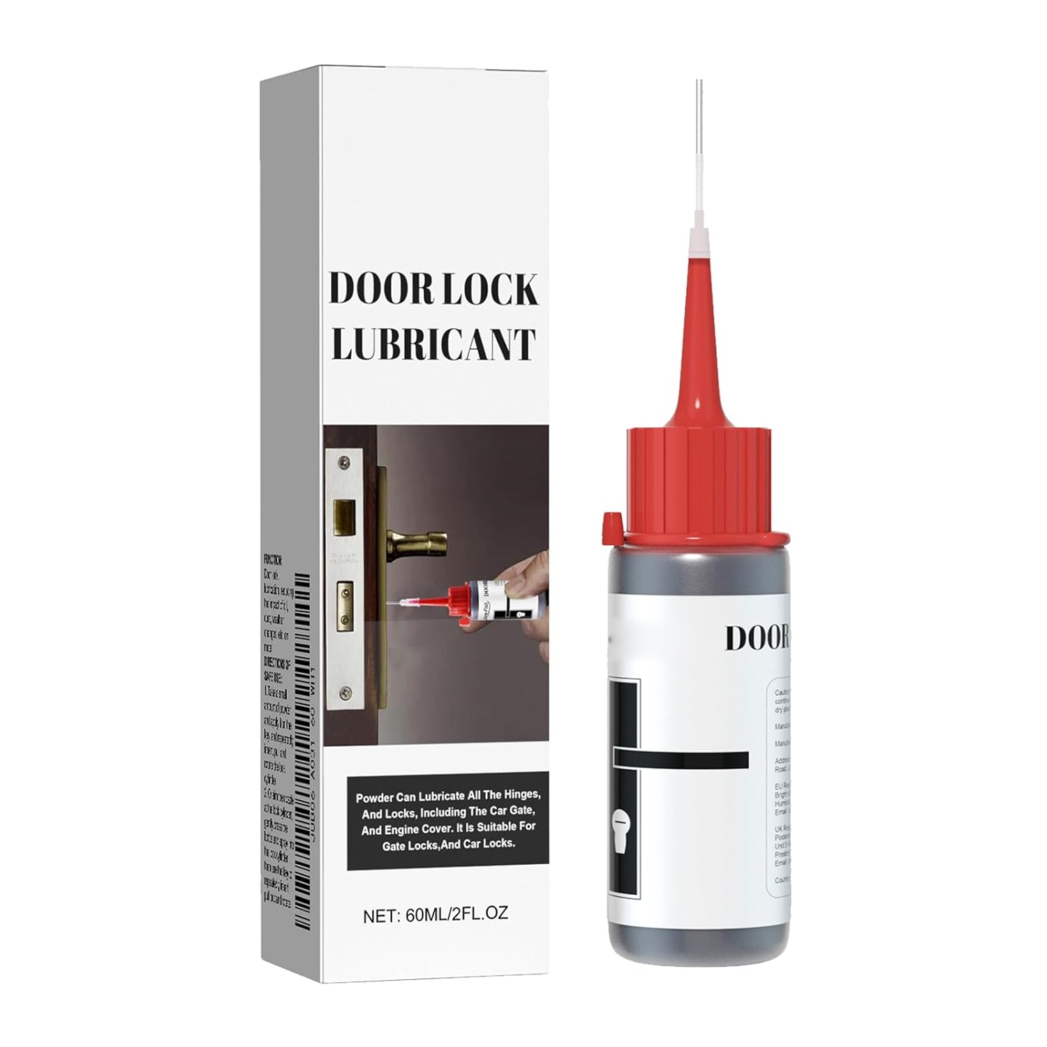 KOAHDE Lock Core Lubricant,Lubricant for Door Locks,Lock Cylinder Lubricant,Multi-Purpose Graphite Lubricants,Treadmill Lubricant Oil,Graphite Spray for Lubricating Door Locks,60ML