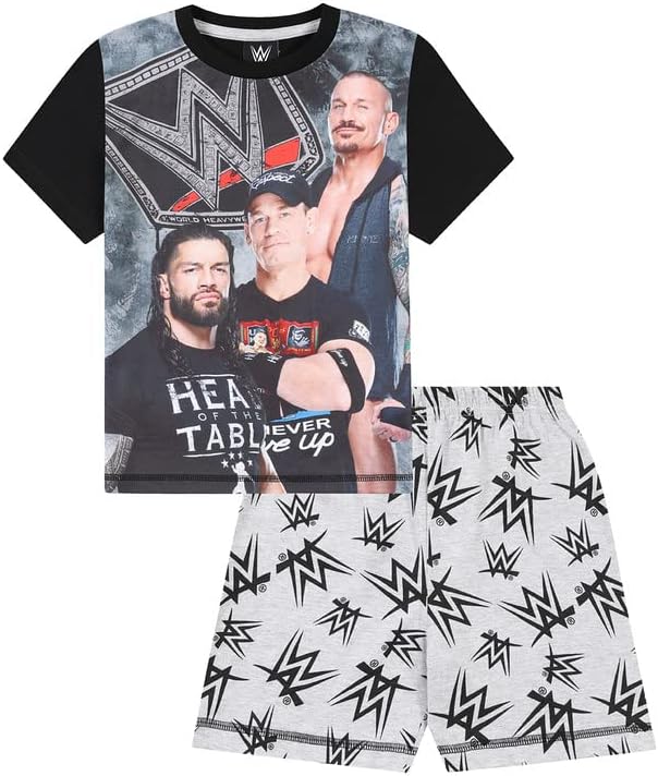 WWE Boys Roman Reigns Randy Orton John Cena World Wrestling Entertainment Short Pyjama Set