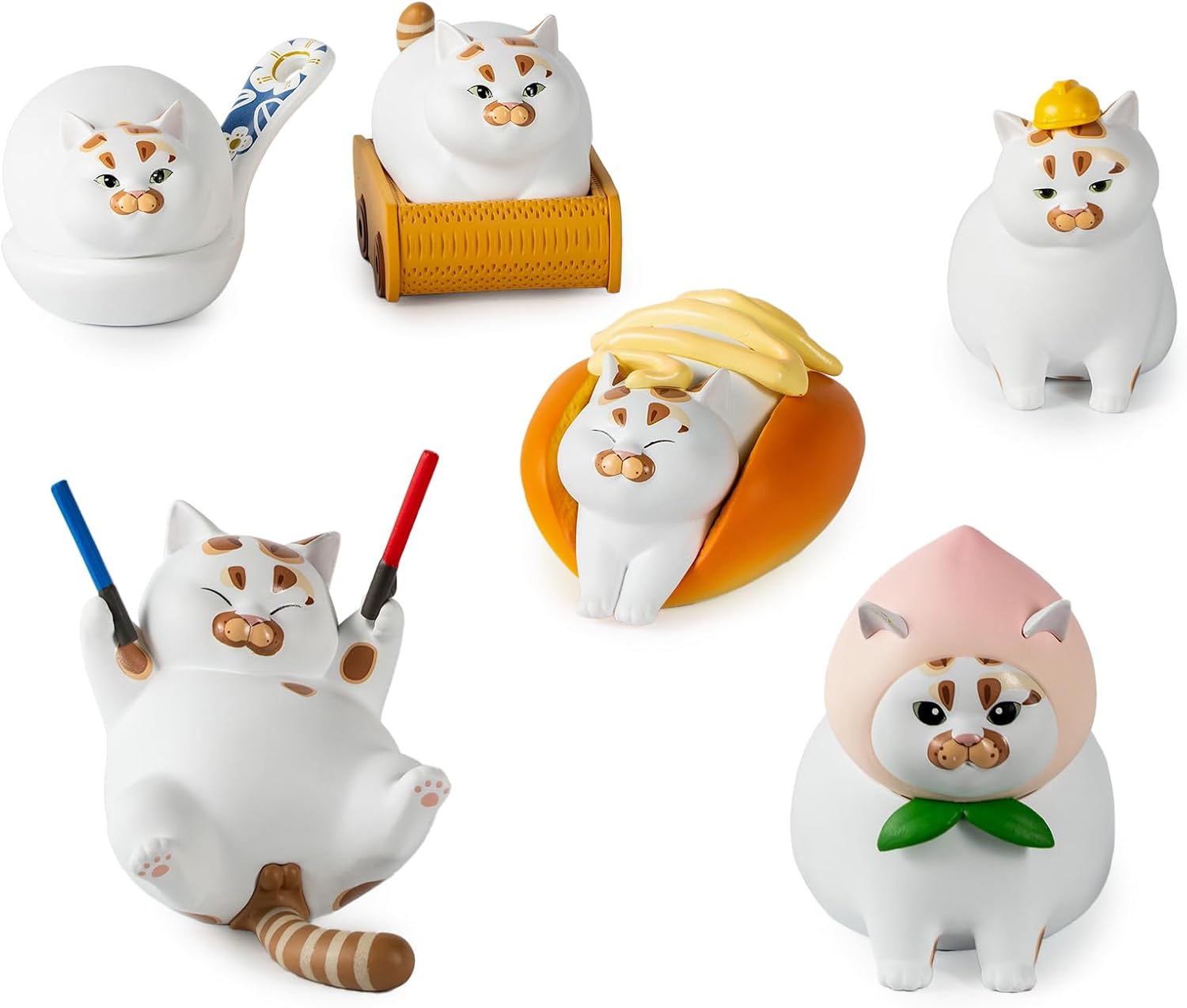 Loulou Piggy Cat Series-2 Single Box (Contains 1 Figure), Blind Box Cute Figures Collectible Toys Birthday Gifts
